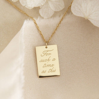Esther 4:14 Necklace, For Such A Time As This Necklace
