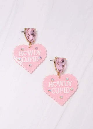 Howdy Cupid Heart Earring