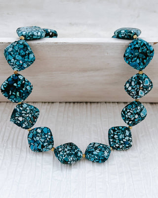 Jolene Turquoise Beaded Statement Necklace