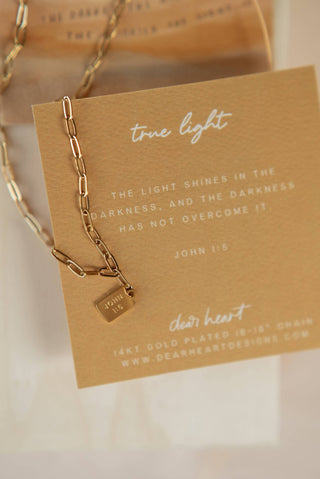 True Light Mini Tag Necklace