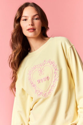 XOXO Yellow Pullover