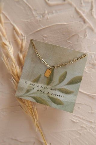 Hope + Future Mini Tag Necklace