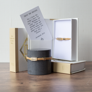 Sentiment Cord Bracelet-Jeremiah 29:11, Trust the Process