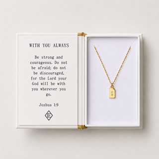 Storytellers Necklace-Joshua 1:9 | Faith Gift