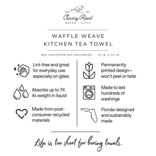 Nutcracker Pink Chinoiserie Christmas Kitchen Towel Waffle