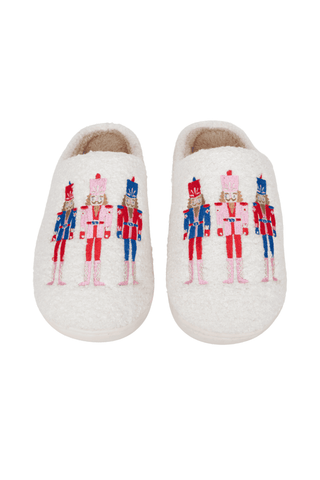 Nutcrackers Holiday Sherpa Slippers