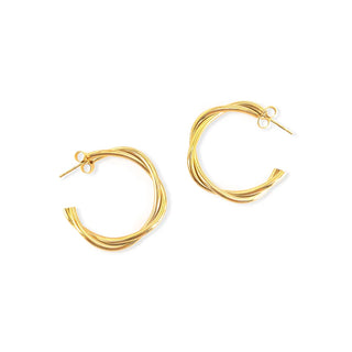 Timeless Hoops Silver or Gold Waterproof