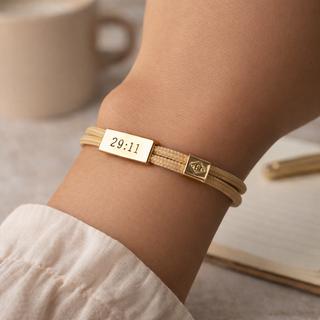 Sentiment Cord Bracelet-Jeremiah 29:11, Trust the Process