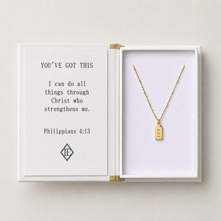 Storytellers Necklace-Philippians 4:13 | Christian Gift
