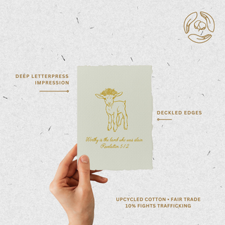 Worthy Is The Lamb | Christian Easter Greeting Card