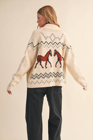 Horse Knit Cardigan