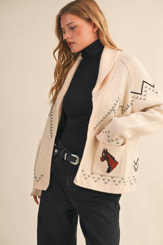 Horse Knit Cardigan