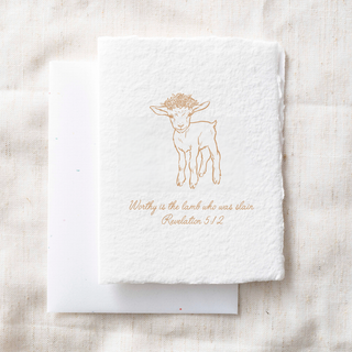Worthy Is The Lamb | Christian Easter Greeting Card