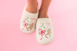 Gingerbread Bows Slippers