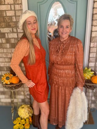 Cider Sunday Suede dress