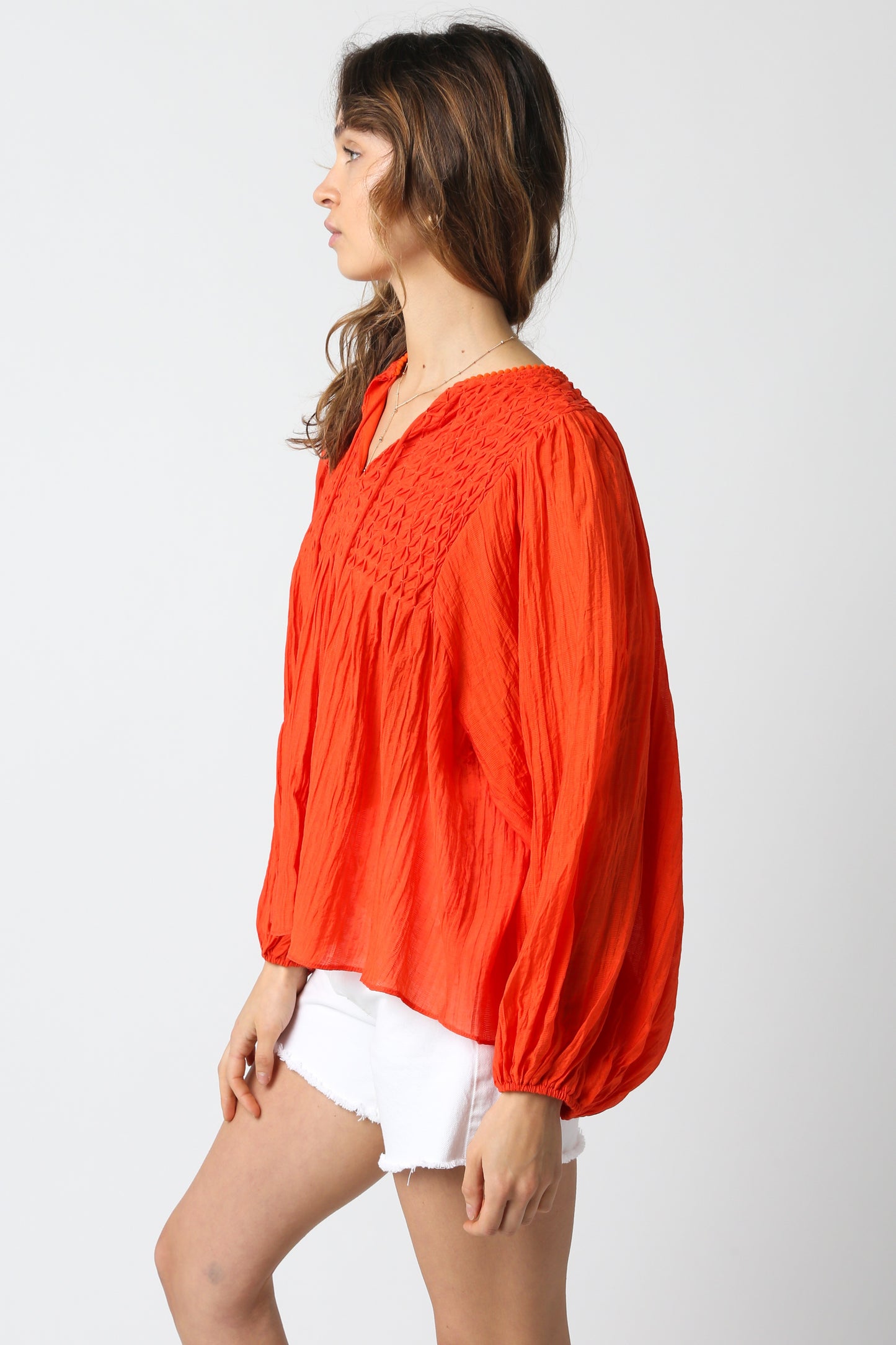 Spicy Coral Blouse