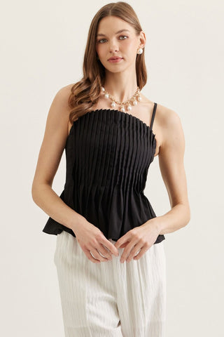 The Paris Pleat Top