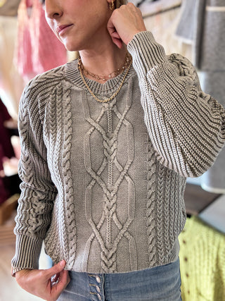 Fireside Cable Knit Sweater
