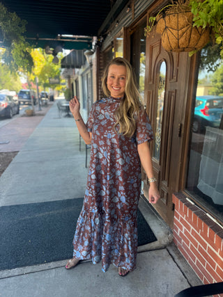 Mocha Bloom Dress
