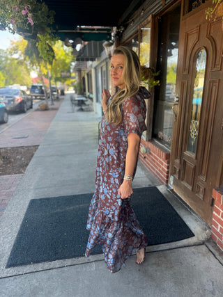Mocha Bloom Dress