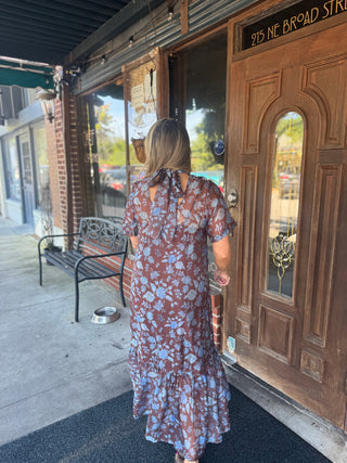 Mocha Bloom Dress