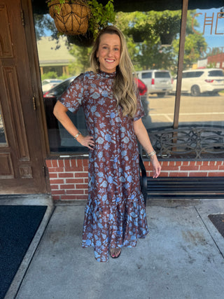 Mocha Bloom Dress