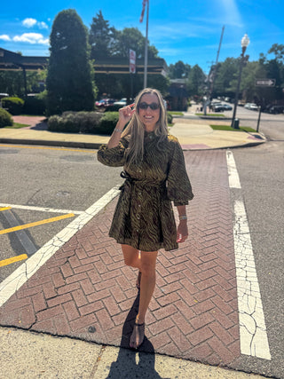 The Untamed Olive Dress