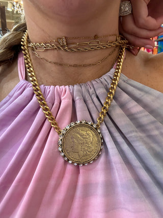 18k Coin Necklace