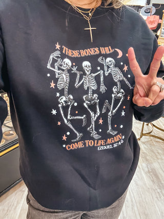 Come To Life Again Skeleton Sweatshirt