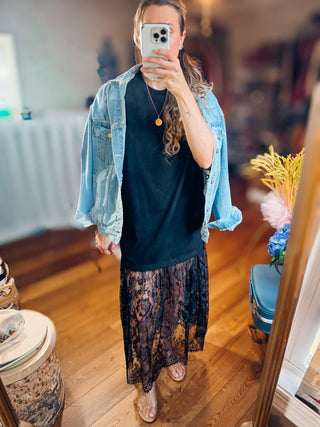 Noir Rebel Lace Dress