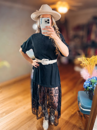 Noir Rebel Lace Dress