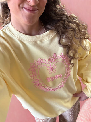 XOXO Yellow Pullover