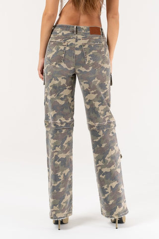 Camo Straight Leg Denim