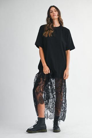 Noir Rebel Lace Dress