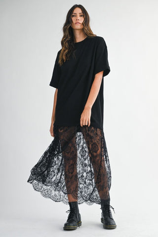Noir Rebel Lace Dress