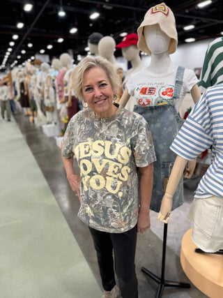 Camo Tee Jesus Loves You