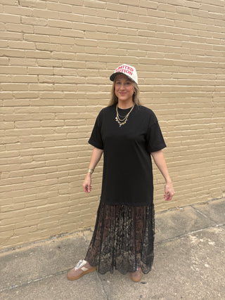 Noir Rebel Lace Dress