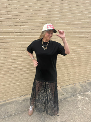Noir Rebel Lace Dress
