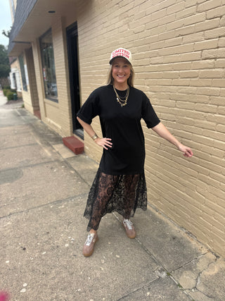 Noir Rebel Lace Dress
