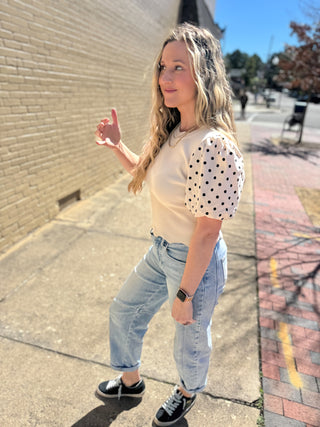 Soft Touch Polko Dot Blouse