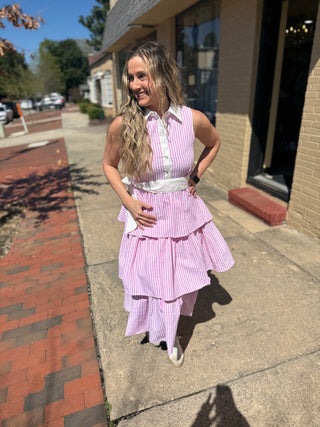 Blush Picnic Tiered Dress