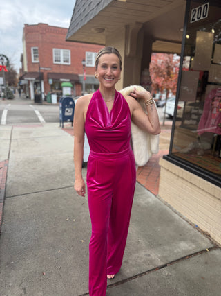 Raspberry Jumpsuit