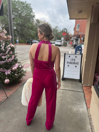 Raspberry Jumpsuit