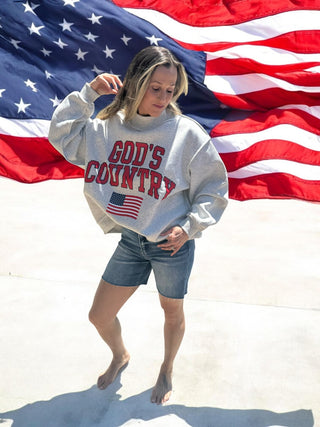 God's Country Reversible Mock-neck Sweatshirt