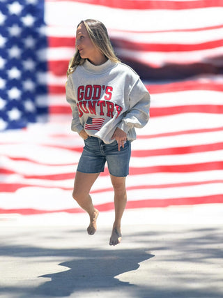 God's Country Reversible Mock-neck Sweatshirt