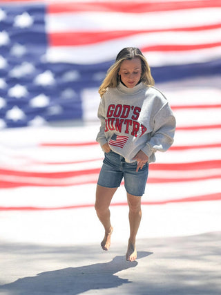 God's Country Reversible Mock-neck Sweatshirt