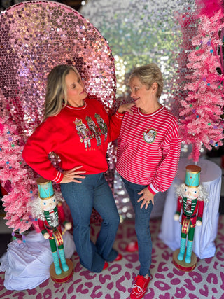 Red Ya'll Are Nuts Pullover