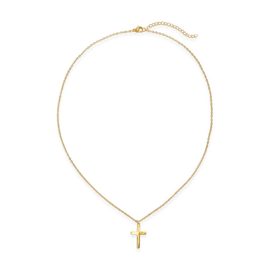 Waterproof Gold or Silver Cross Necklace