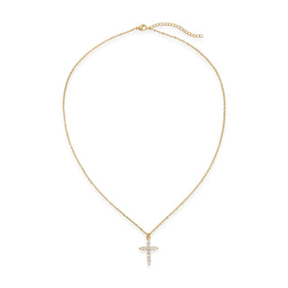 Waterproof CZ Cross Necklace