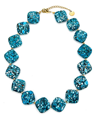 Jolene Turquoise Beaded Statement Necklace